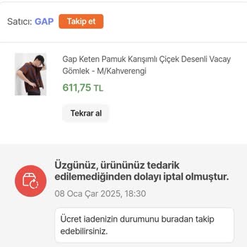 GAP Ürün İptalleri Ve Stok Sorunları Müşteri Memnuniyetsizliği Yaratıyor