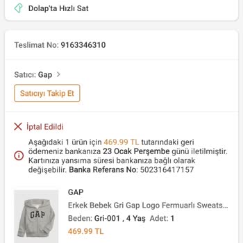 GAP Ürün İptalleri Ve Stok Sorunları Müşteri Memnuniyetsizliği Yaratıyor