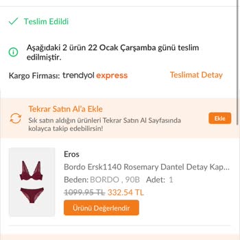 Hijyen Ürünü İç Çamaşırı Kutusu Açık Geldi