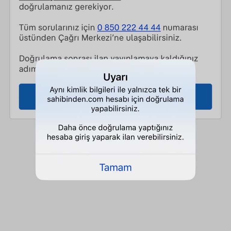 Sahibinden.com Hesap Onay Hatası Mağduriyeti