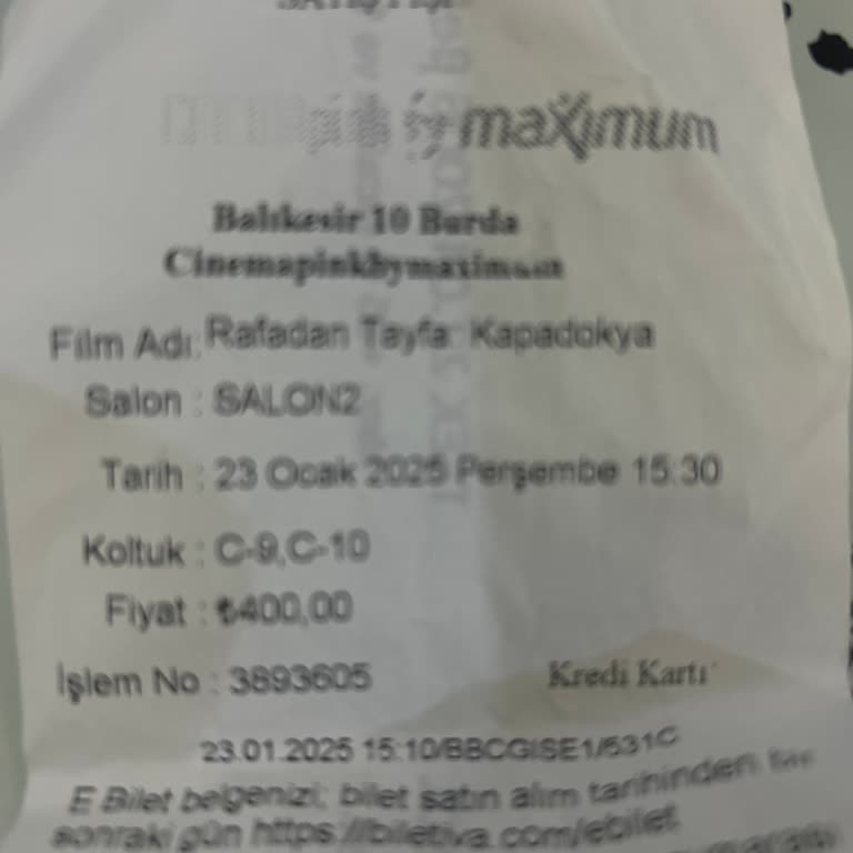 Sinema Salonunda Düzen Ve Güvenlik Sorunu