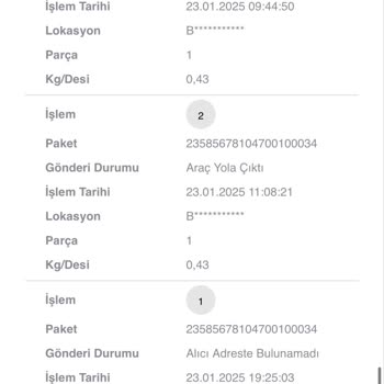 Scotty'nin Yanlış Teslimat Bilgilendirmesi Ve Kayıp Ürünler