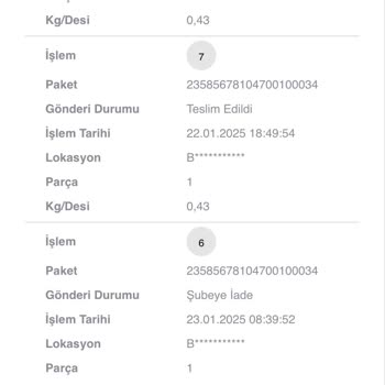 Scotty'nin Yanlış Teslimat Bilgilendirmesi Ve Kayıp Ürünler