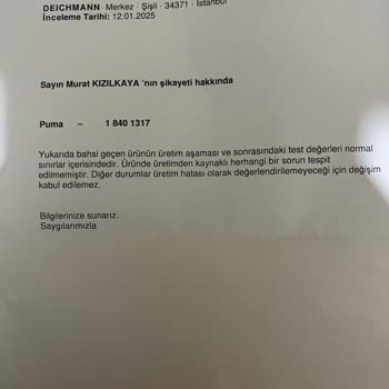 Puma Ayakkabıda Kalite Sorunu Ve Mağduriyet
