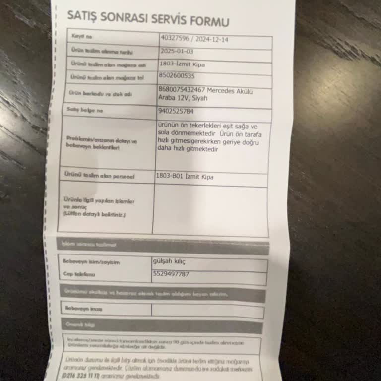 Akülü Araba Alışverişinde Hayal Kırıklığı Ve İade Sorunları