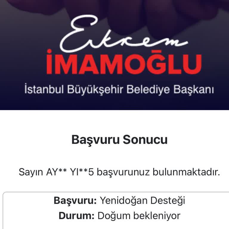 İstanbul Büyükşehir Belediyesi Yeni Doğan Paketi Başvurum Hakkında Bilgilendirme Eksikliği!