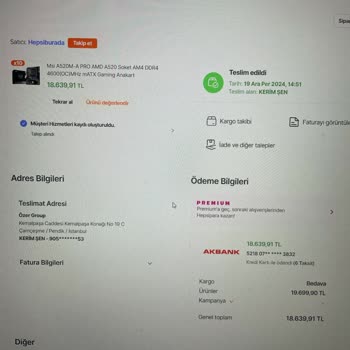 Hepsiburada'dan Satın Alınan Anakartların Sorunları Ve İade Süreci