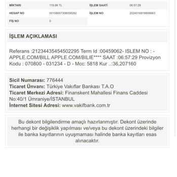 Apple Hesabımdan Bilgim Dışında Yapılan Para Çekimleri