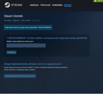 Çalınan Steam Hesabı Ve Erişim Sorunları