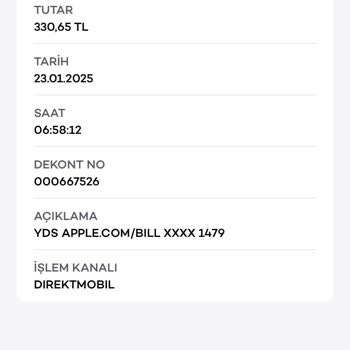 Apple.com Üzerinden Yetkisiz Para Çekimi Sorunu