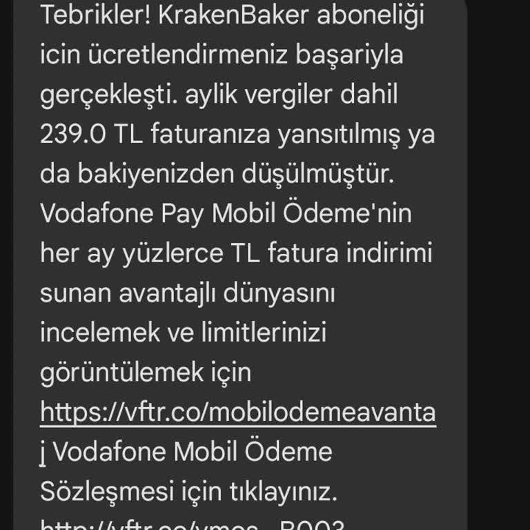 Bilinmeyen Abonelik Ücreti Şoku