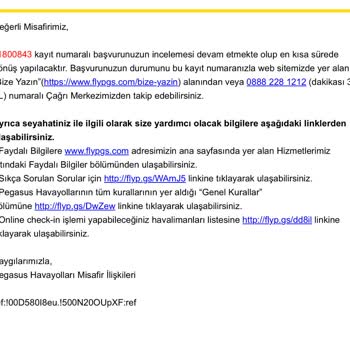 Pegasus İptal Sürecinde Yaşadığımız Zorluklar