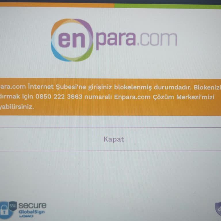 Enpara.com Hesabım Sebepsiz Kapatıldı