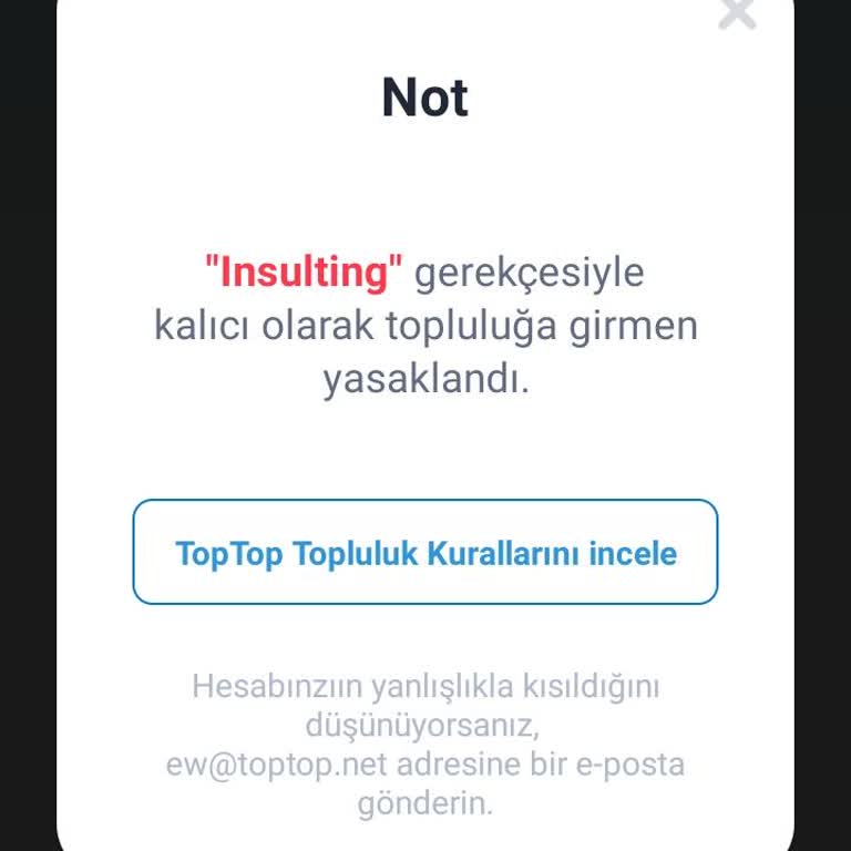 Haksız Ban Nedeniyle Hesap Erişimi Engellendi
