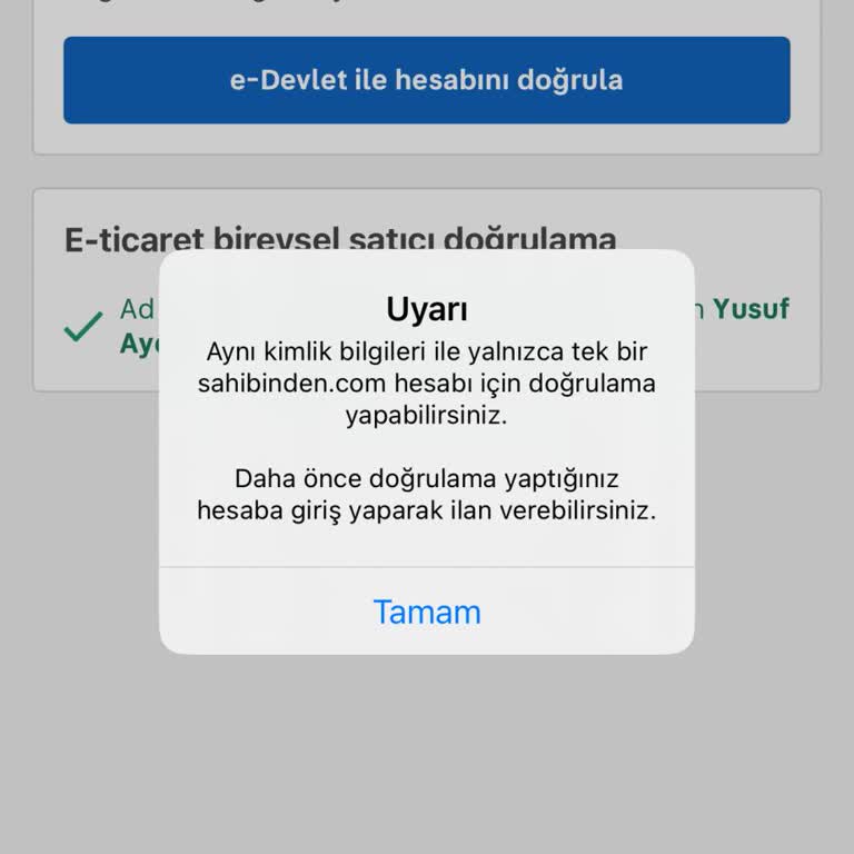 Yanlış Hesaba Doğrulama Sorunu