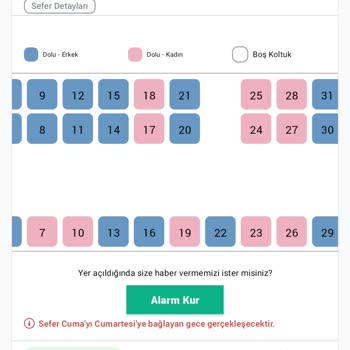 Otobüs Koltuk Düzeni Mağduriyeti