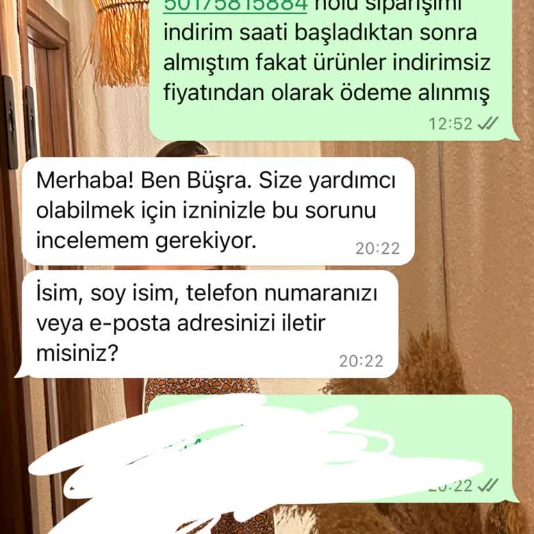 İndirim Saatinden Sonra Yapılan Alışverişte İndirim Uygulanmaması