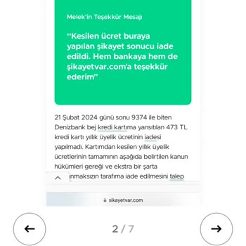 Denizbank Yıllık Kart Ücreti İadesinde Ayrımcılık Mı Yapıyor