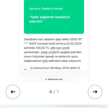 Denizbank Yıllık Kart Ücreti İadesinde Ayrımcılık Mı Yapıyor