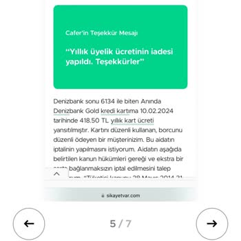 Denizbank Yıllık Kart Ücreti İadesinde Ayrımcılık Mı Yapıyor