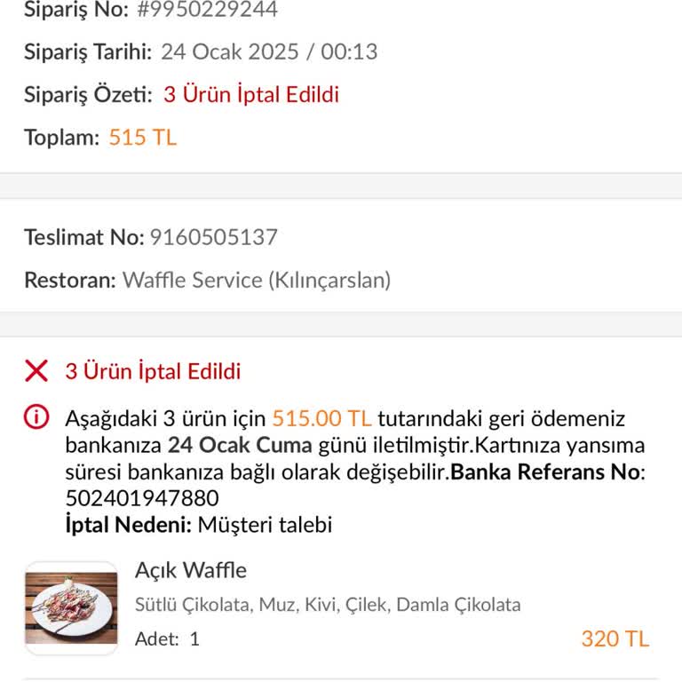 Trendyol Yemek Siparişlerinde Beklenmedik Gecikmeler