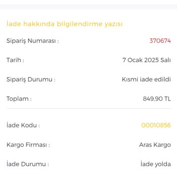 Yanlış Beden Ve Geciken İade Süreci