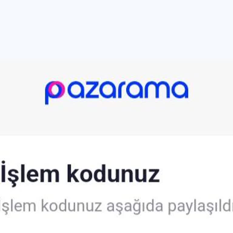 Yetkisiz İşlem Bildirimi: Pazarama'dan Gelen Beklenmedik Mesaj