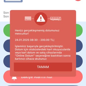Otobüste Yetersiz Kredi Sorunu Ve İade Talebi
