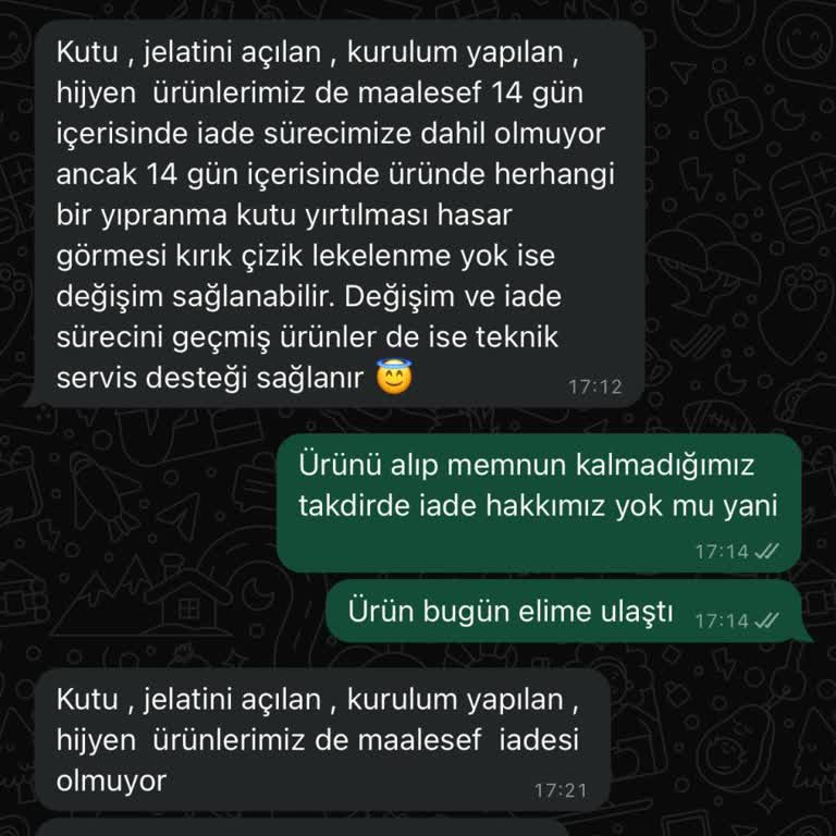 İade Sorunu Ve Müşteri Memnuniyetsizliği