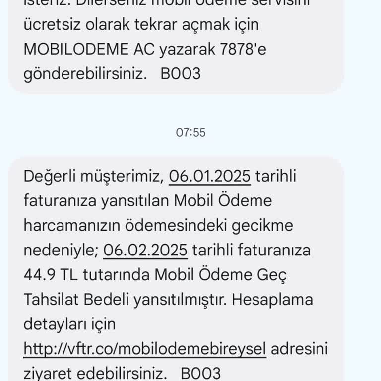 Vodafone'un Gecikme Ücreti Politikası Ve Müşteri Mağduriyeti