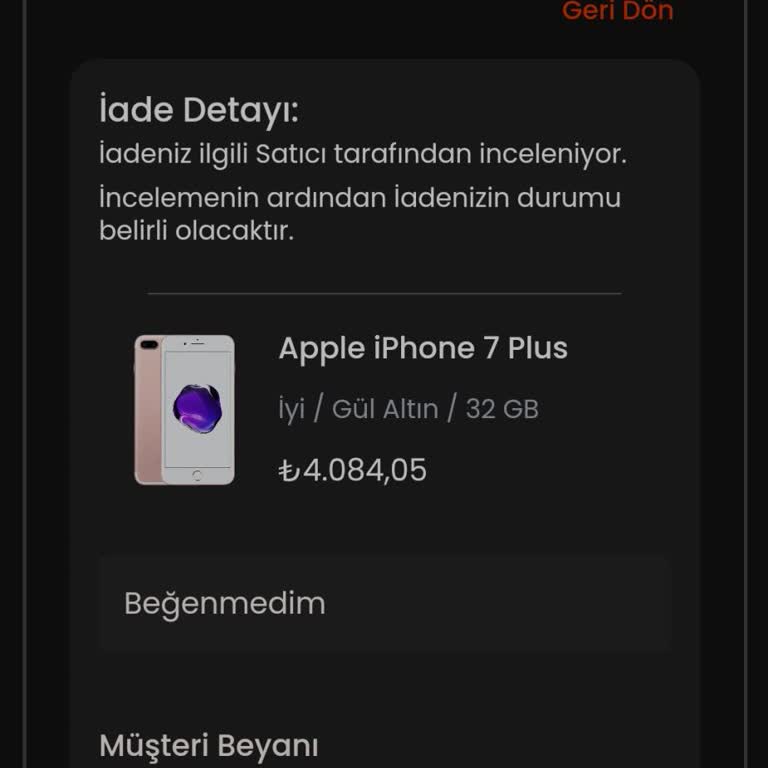 Arızalı Cihaz Ve Geciken İade Ücreti Sorunu