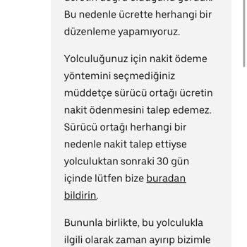 Uber'den Fazla Ücret Kesintisi Ve Yetersiz Müşteri Hizmetleri