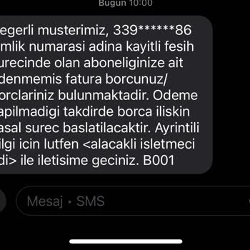 Fatura Cezası Ve Yasal Süreç Tehdidi