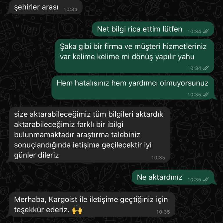 Kargo Gecikmesi Ve Saygısız Müşteri Hizmetleri