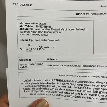 Yanlış Ürün Gönderimi Ve Yetersiz Müşteri Hizmetleri