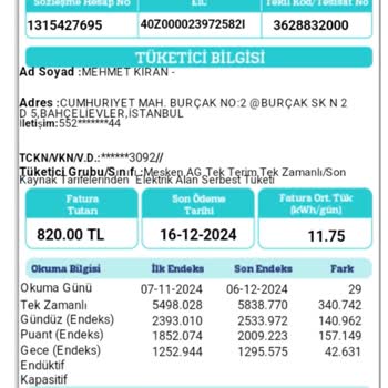 Fahiş Elektrik Faturası Ve Yetersiz Müşteri Hizmetleri
