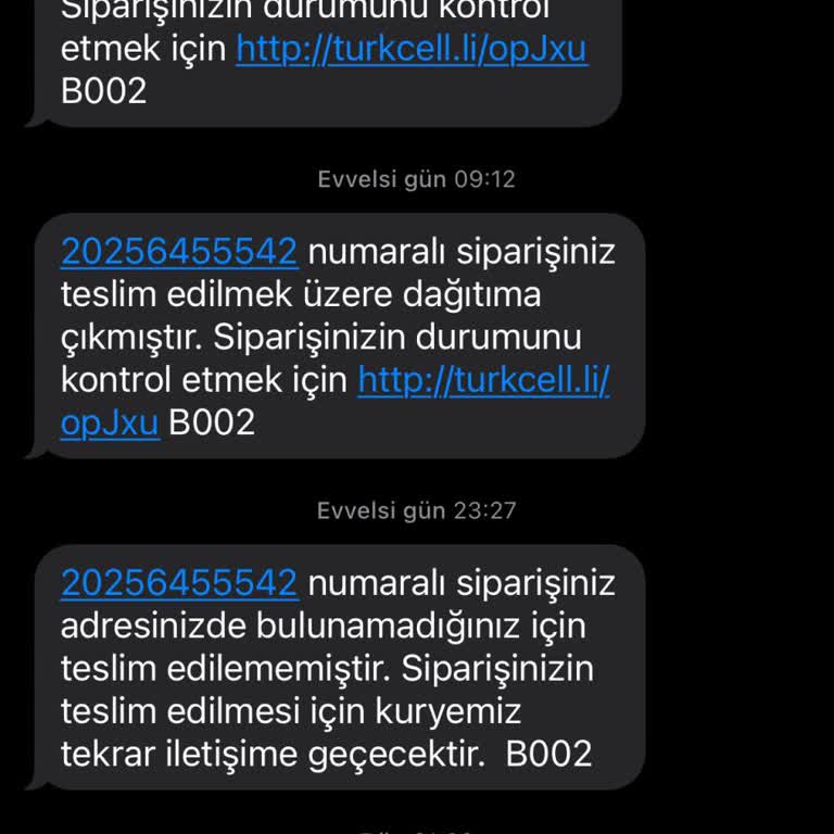 Kuryenet Altınşehir Acentesi İletişim Sorunu Ve Teslimat Gecikmesi