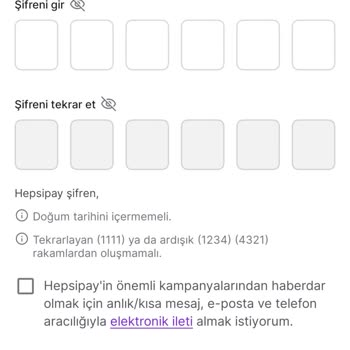 Hepsipay Şifresi Oluşturma Sorunu Ve Çözülmeyen Kayıtlar