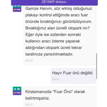 Yanlış Otopark Ücretlendirmesi Ve Yanıltıcı Bilgilendirme