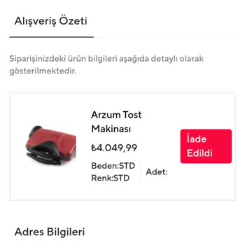 İptal Edilen Siparişler Ve Geri Ödenmeyen Ücretler