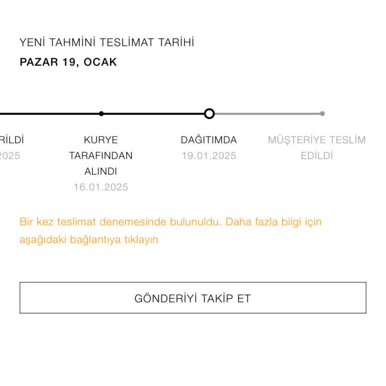Zara Kargomun Uzun Süreli Gecikmesi Ve İletişim Sorunları