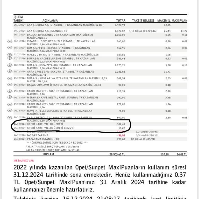 Kredi Kartı Aidat Ücreti Haksızlığı