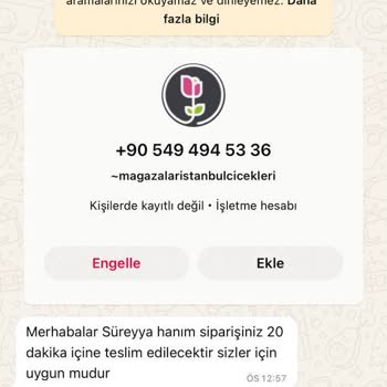 Çiçek Teslimatında Büyük Gecikme Ve Yanıltıcı Bilgilendirme