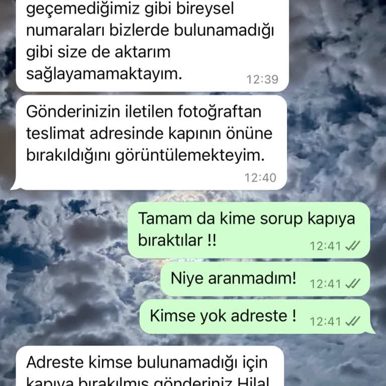 Kargo Adres Hatası Ve Teslimat Sorunu
