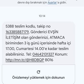 Evşin İletişim Hatalı Gönderim Ve Bilgi Eksikliği Mağduriyeti