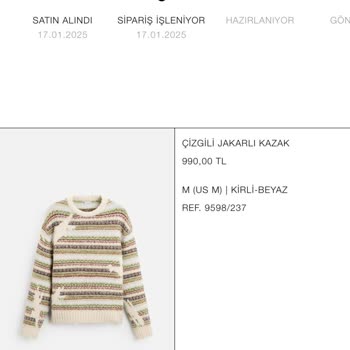 Zara Siparişimde Eksik Ürün Ve Yetersiz Müşteri Hizmetleri