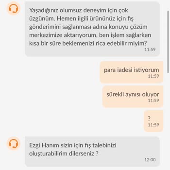 Trendyol GO Siparişlerinde Fiş Sorunu