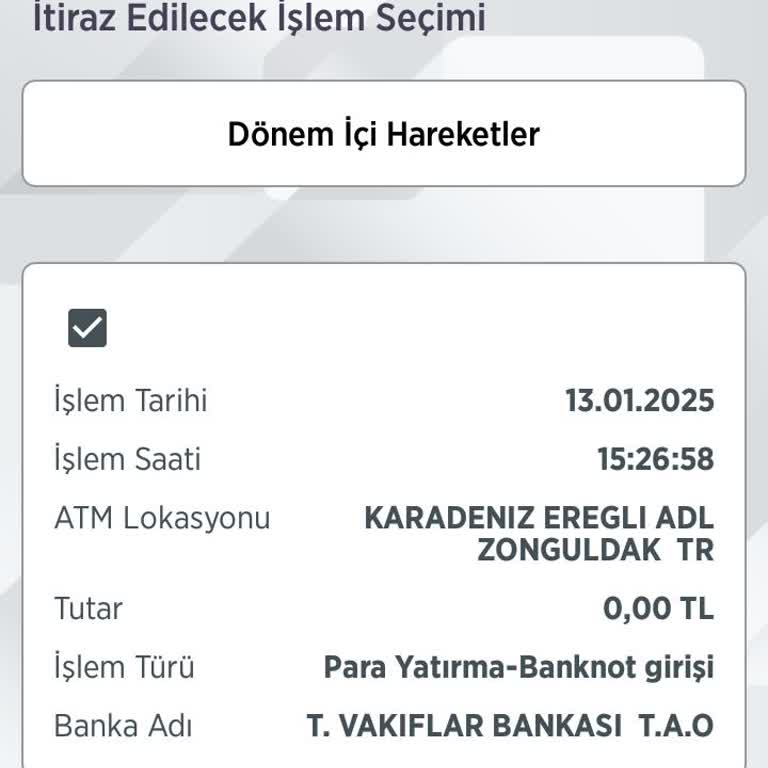 ATM'de Kalan Para Ve İade Sürecindeki Gecikme
