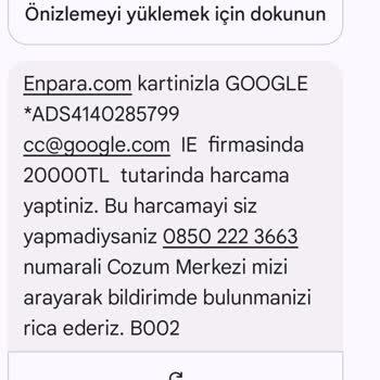 Google Kredi Kartımdan İzinsiz Para Çekimi