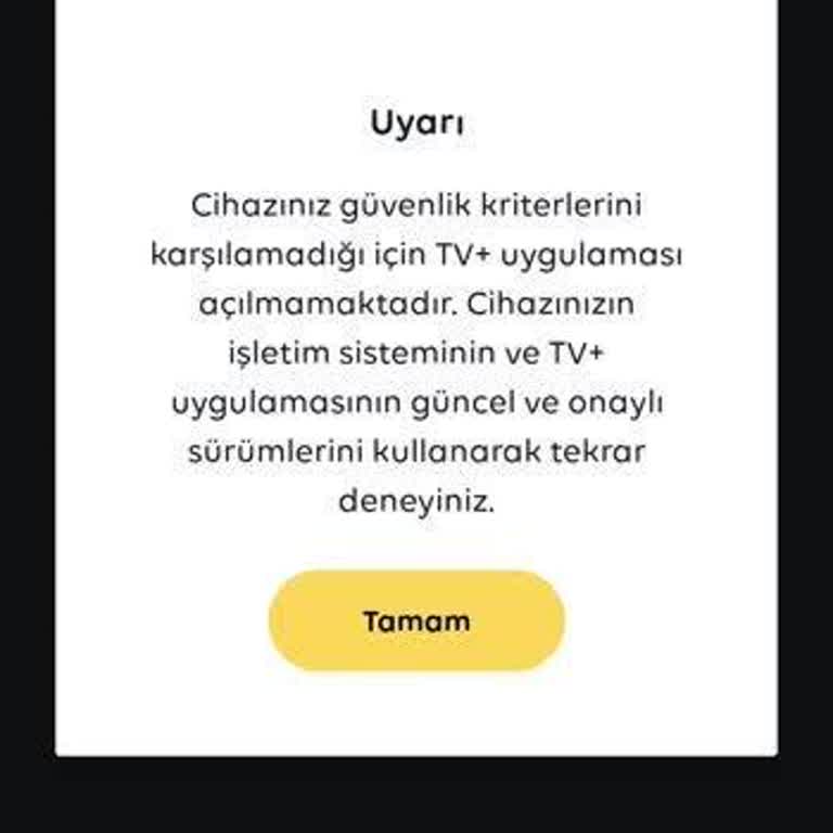 Turkcell TV+ Uygulamasında Güvenlik Kriteri Sorunu